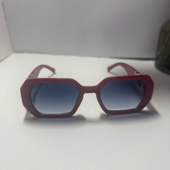 Red & Dark Blue Chanel Sunglasses - Picture 3 of 3